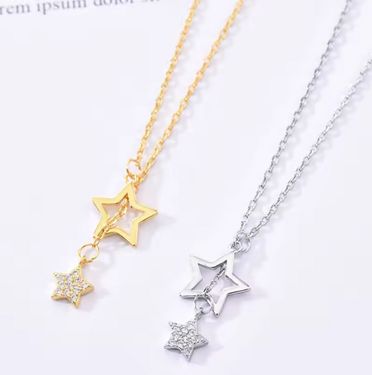 Double Star Necklace